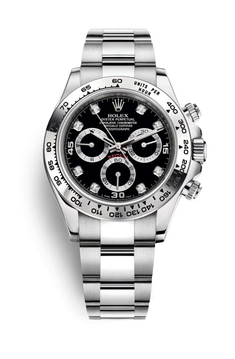 rolex daytona white gold black|rolex gold daytona price.